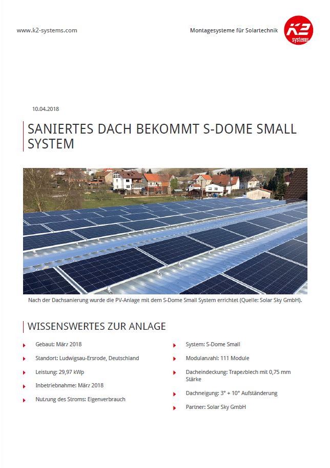 K2 Systems S-Dome Small System